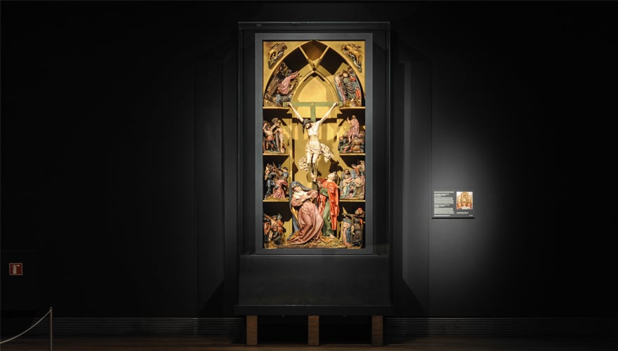 1430-1440: La Crucifixión. Escultores de Bruselas, posiblemente según diseños de Rogier van der Weyden. Laredo, Santa María de la Asunción de Laredo. Diócesis de Santander.