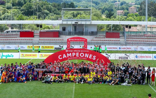 Athletic Club Fundazioa, Cádiz CF, Fundació Barça y Burgos CF, campeones de LaLiga Genuine Santander