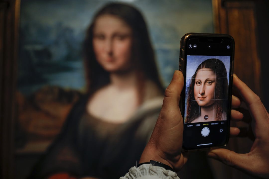  Detalle de la copia de Mona Lisa